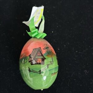 Vintage Mockba Russian Hand painted Lacquer Egg